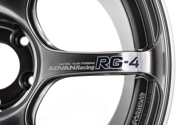 Evasive Motorsports: Advan RG-4 Wheel (STD Face) - 17x8.0 / Offset +48 /  5x100 (Racing Hyper Black u0026 Ring)