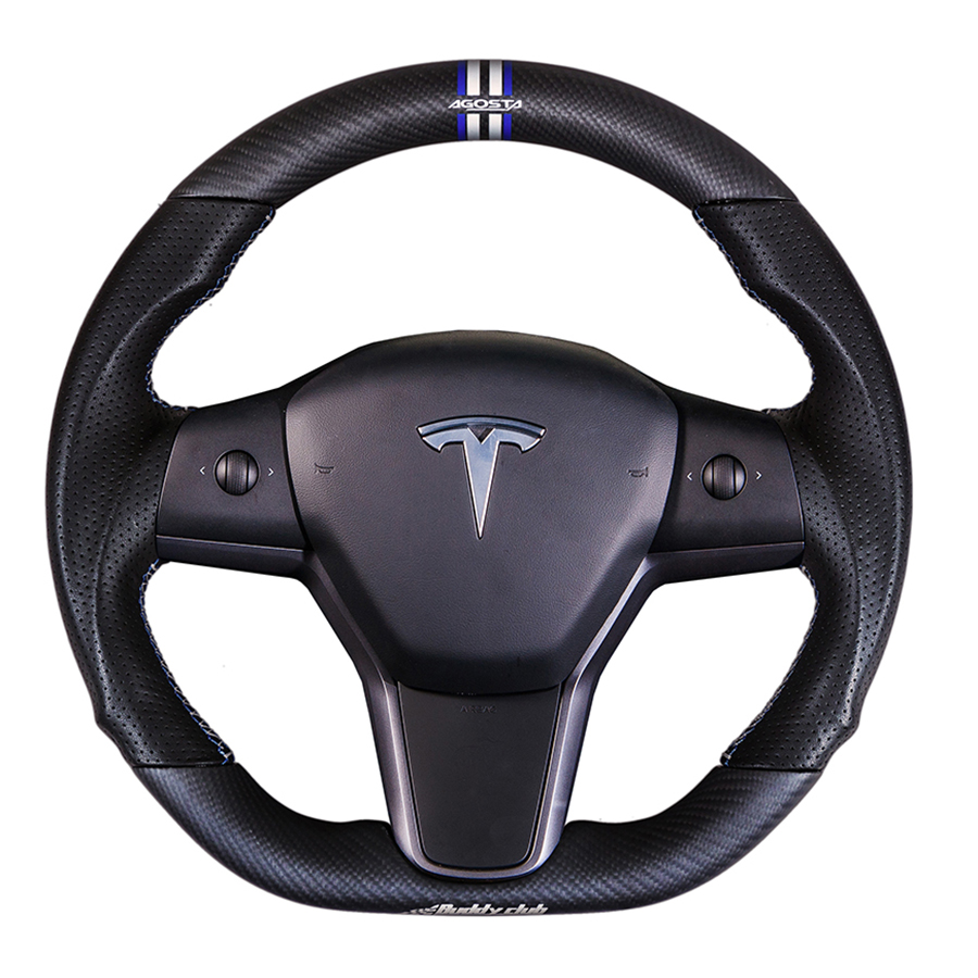 Evasive Motorsports: Buddy Club Sport Steering Wheel (Dry Carbon Fiber) - Tesla  Model 3 2017+ / Model Y 2020+