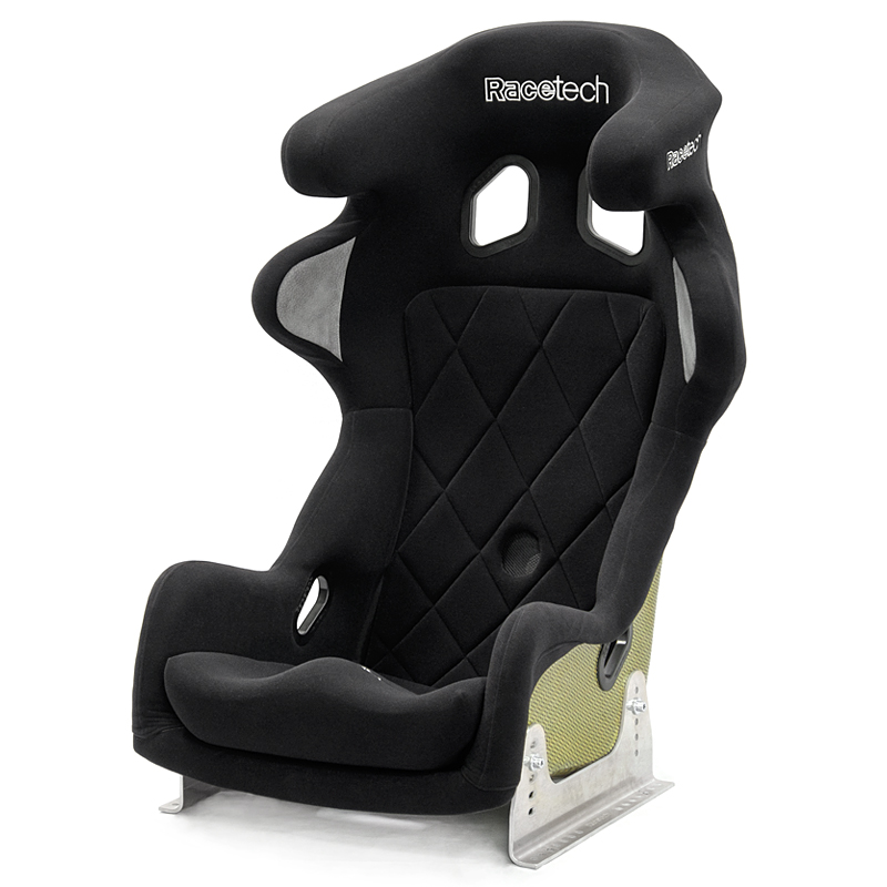 Racetech RT9129HRW-016 RT9129 Series Racing Seat with Head restraint, Standard, Black