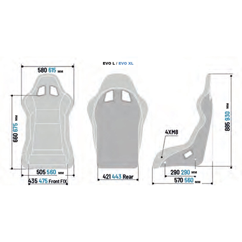 Evasive Motorsports: Sparco Evo XL QRT Seat - Black Cloth