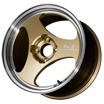 Advan Oni2 Wheel - 15x5.5 / Offset +45 / 4x100 (Machining & Champagne Gold)