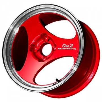 Advan Oni2 Wheel - 15x5.5 / Offset +45 / 4x100 (Machining & Racing Candy Red)