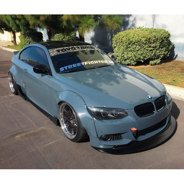 Evasive Motorsports: STREETFIGHTER LA Front Lip - BMW 3-Series E92 Coupe  with LCI M-Tech Front Bumper