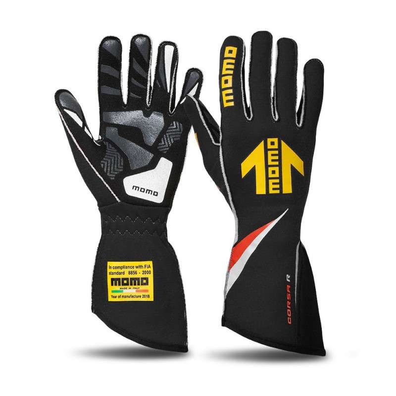 Black store racing gloves