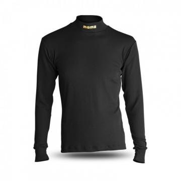 Momo Comfort Tech High Collar Shirt - Black