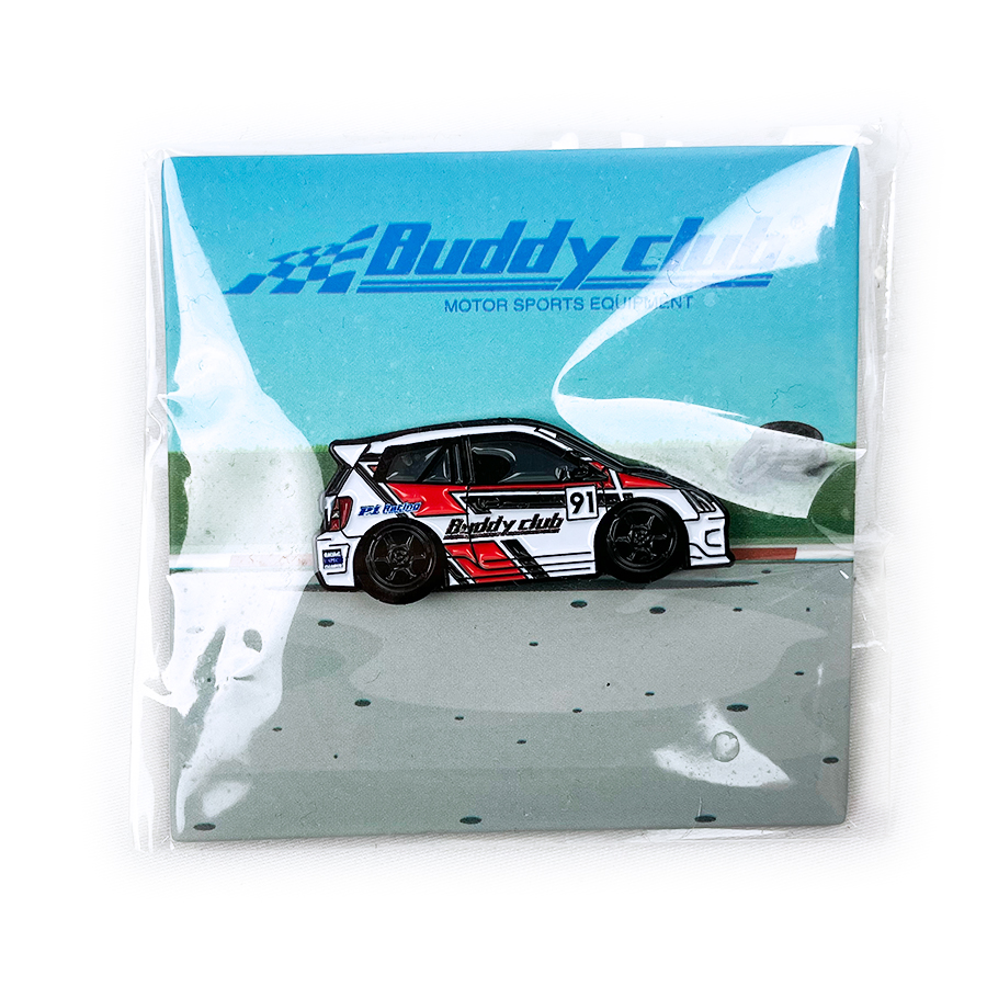 Evasive Motorsports: Buddy Club x Leen Customs EP3 Race Car Enamel Pin