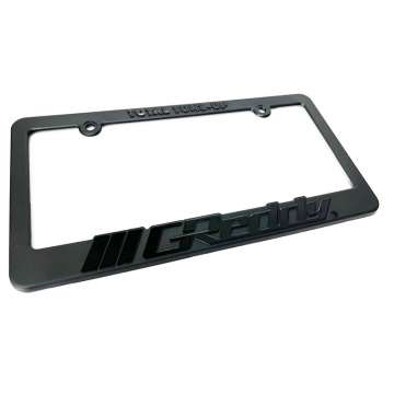 Greddy Total Tune Up License Plate Frame - Stealth Black Out