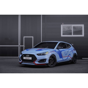 ADRO Carbon Fiber Front Lip V1 - Hyundai Veloster Turbo 18-20 / N 19-22