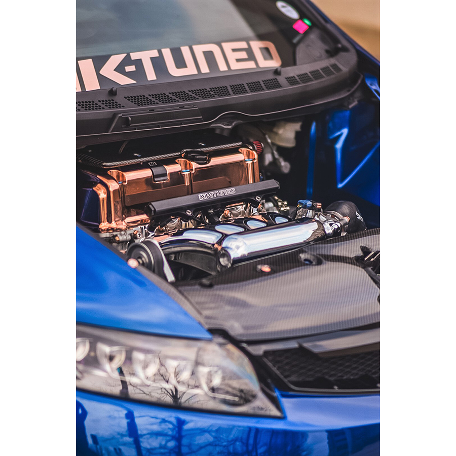 Evasive Motorsports: K-Tuned Fuel Rail Kit (Blue) Center Feed Fuel