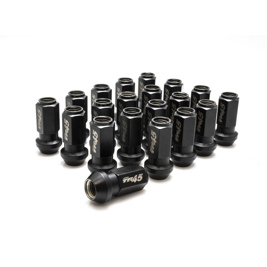 Evasive Motorsports: Muteki TR45 Open End Lug Nut (Set of 20) - Black ...