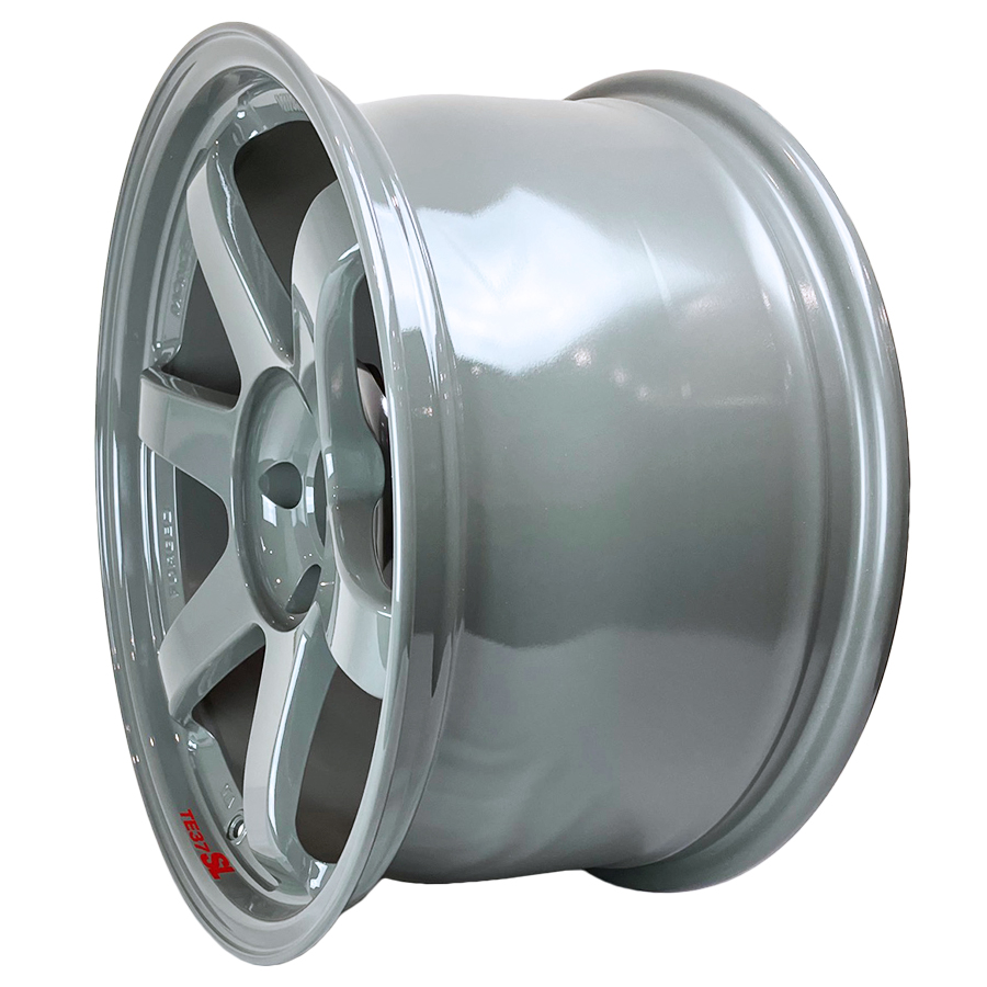 Evasive Motorsports: Volk Racing TE37SL Wheels (Set of Four) - 18x9.5 +22  Front / 18x10.5 +20 Rear 5x120 (Glossy Gray / BMW E9X Spec)