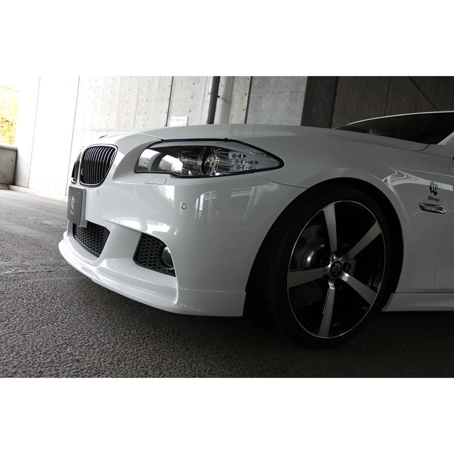 For BMW F10 / F11 Performance front bumper spoiler, black