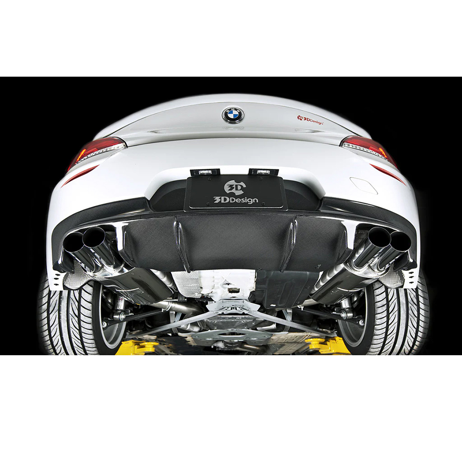 Evasive Motorsports: 3D Design CFRP Rear Diffuser (Use with 4 Tip Exhausts)  - BMW E89 Z4 (M-Sport) 09-16
