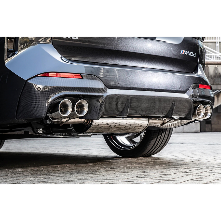 Evasive Motorsports 3d Design Cfrp Rear Diffuser Use With 4 Tip Exhausts Bmw G01 X3 Lci