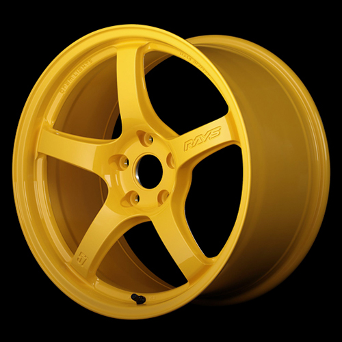 Evasive Motorsports: Gram Lights 57CR 2324 Wheel (Face-3) - 18x9.5 / Offset  +22 / 5x114.3 (Mach Yellow)