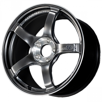 Advan TC-4 Special Edition Wheel - 18x8.0 / Offset +37 / 5x100 (Racing Hyper Black & Diamond Cut)