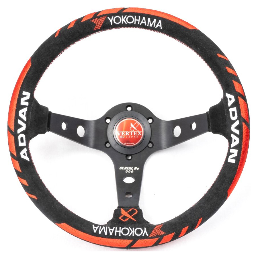 Evasive Motorsports: Vertex x Advan Collaboration Steering Wheel - Version  2 / 330mm / Suede