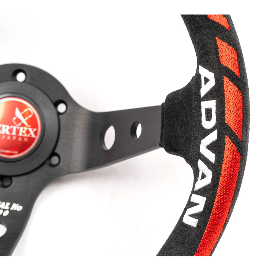 Evasive Motorsports: Vertex x Advan Collaboration Steering Wheel - Version  2 / 330mm / Suede