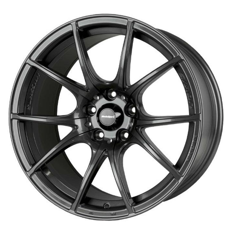 Evasive Motorsports: WedsSport SA-10R Wheel (Face R) - 18x9.5 / Offset +38  / 5x114.3 (Dark Gunmetallic)