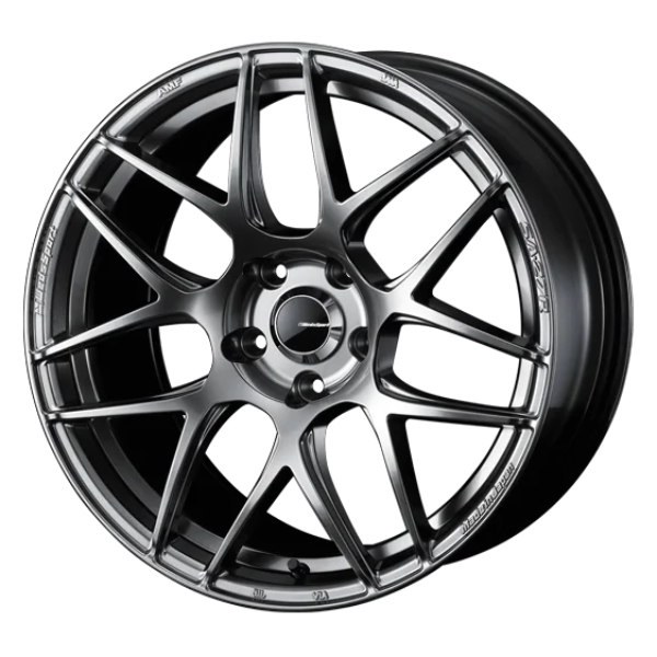 Evasive Motorsports: WedsSport SA-27R Wheel (Face M) - 18x8.5 / Offset +45  / 5x100 (Platinum Silver Black)