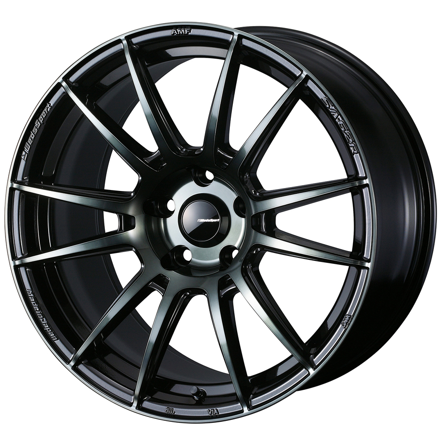 Evasive Motorsports: WedsSport SA-62R Wheel (Face F) - 18x7.5 / Offset +35  / 5x114.3 (Weds Black Clear)