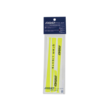 Gram Lights 57Xtreme Spoke Sticker Set (4 Pieces / Luminous Yellow)