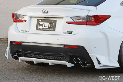 Evasive Motorsports C West Rear Diffuser And Under Fin Frp Lexus Rcf 14