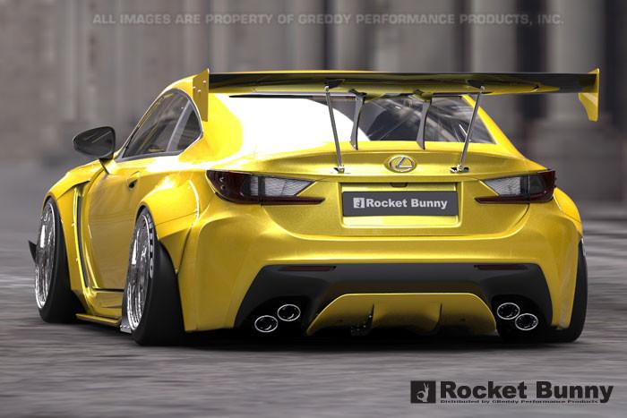 Evasive Motorsports Rocket Bunny Rear Under Diffuser Lexus Rc F 15