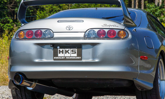 evasive motorsports performance parts for the driven hks racing muffler exhaust toyota supra 93 98 hks