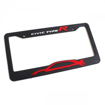 Official Licensed Honda Civic Type R Silhouette License Plate Frame