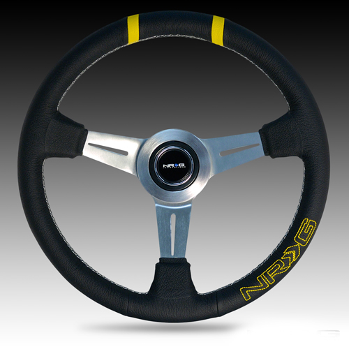 Evasive Motorsports Ph 626 336 3400 Mon Fri 9am 6pm Pst Nrg 360mm Collector Series Steering Wheel Sport Black Leather W White Yellow Stitching