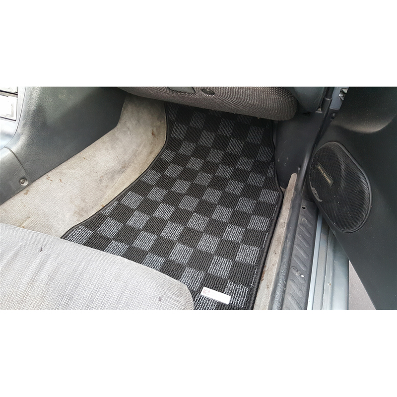 Evasive Motorsports: Phase 2 Motortrend Checkered Race Floor Mats (Dark  Grey / Front and Rear) - BMW F82 4-Series M4 14-19