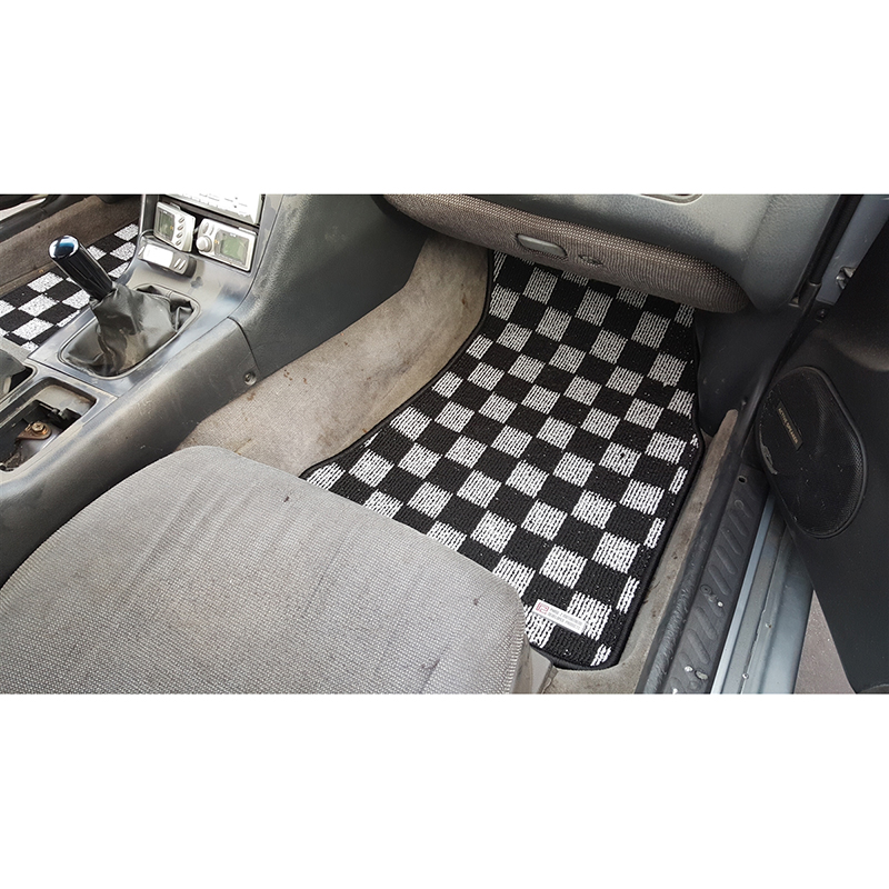 s13 checkered floor mats