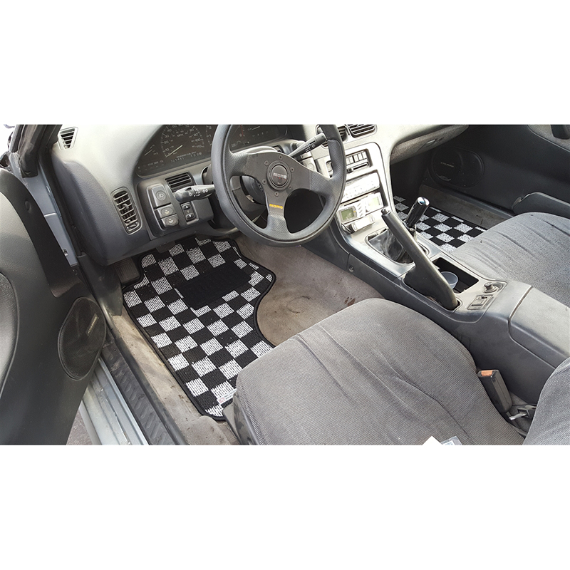 s13 checkered floor mats