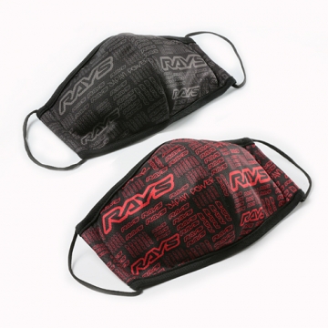 RAYS Official Face Mask (Set of 2) - Red / Gray