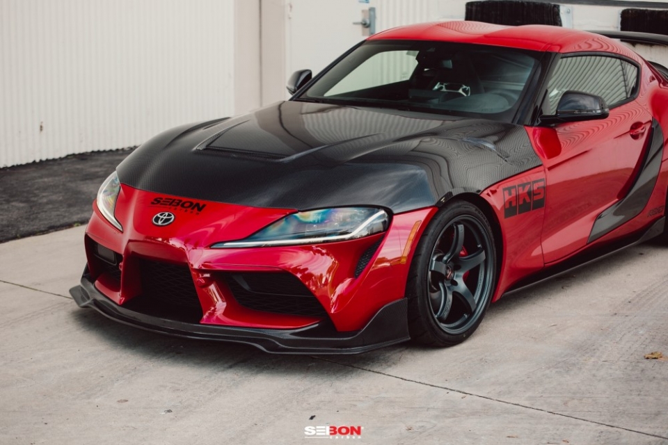 Verus Carbon Fiber Hood Louver Kit 2020 Toyota Supra GR A90-A91-MKV ...