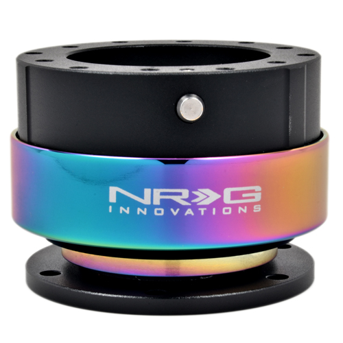NRG Innovations Gen 2.0 Steering Wheel Quick Release Adapter with Mounting  Bolts & Allen Key, Red Body/Red Ring, SRK-200RDRD