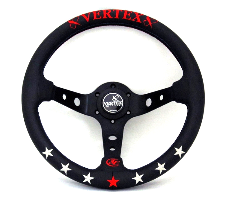 Evasive Motorsports: Vertex 7 Star Steering Wheel - Red / Blue