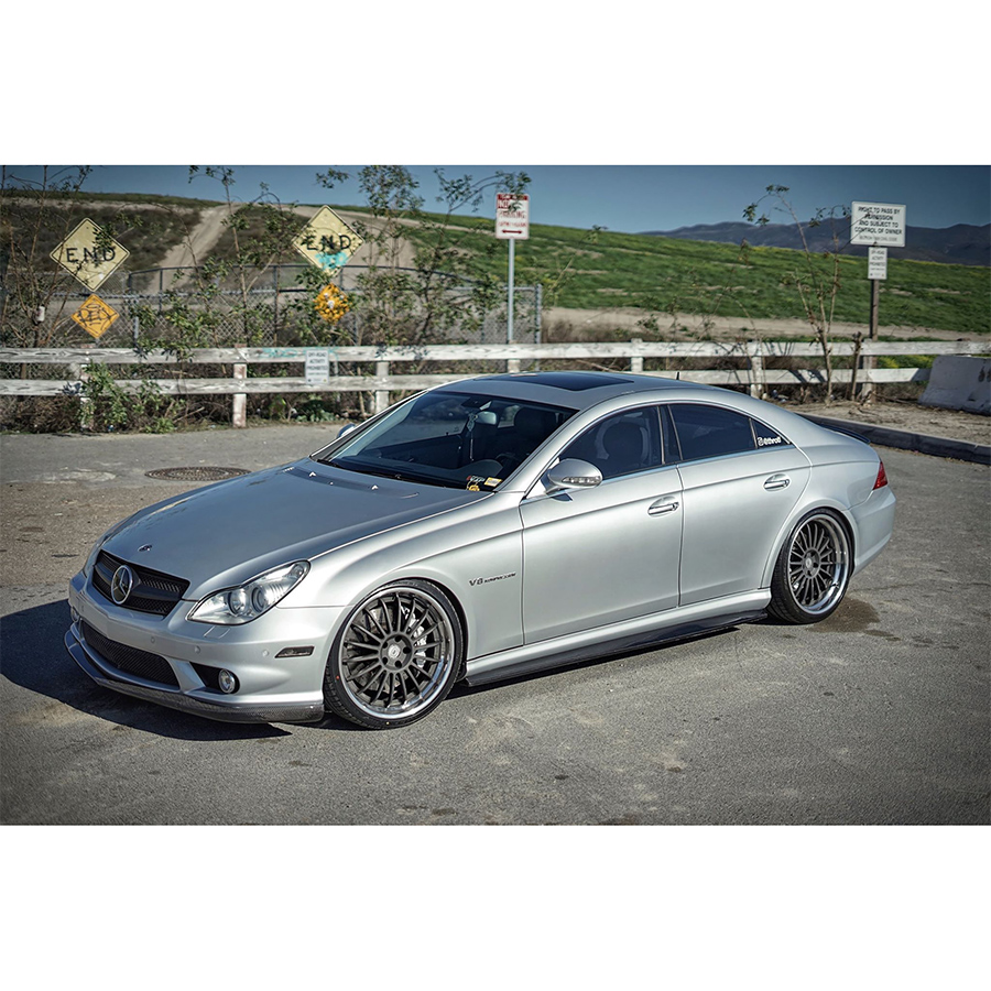 Evasive Motorsports: Suvneer Carlsson Designed Carbon Fiber Front Lip -  Mercedes Benz W219 CLS55 AMG / CLS63 AMG 05-09