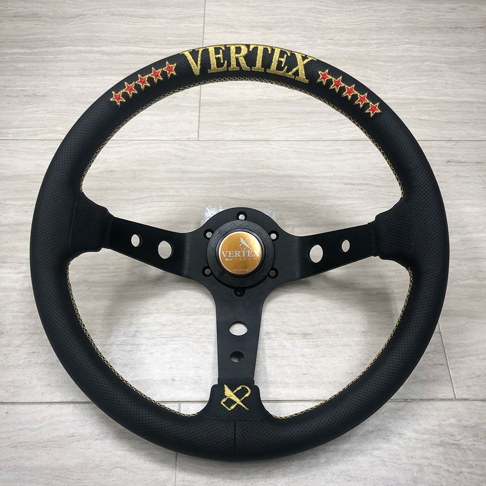 Evasive Motorsports: Vertex 10 Star Steering Wheel - Gold (330mm