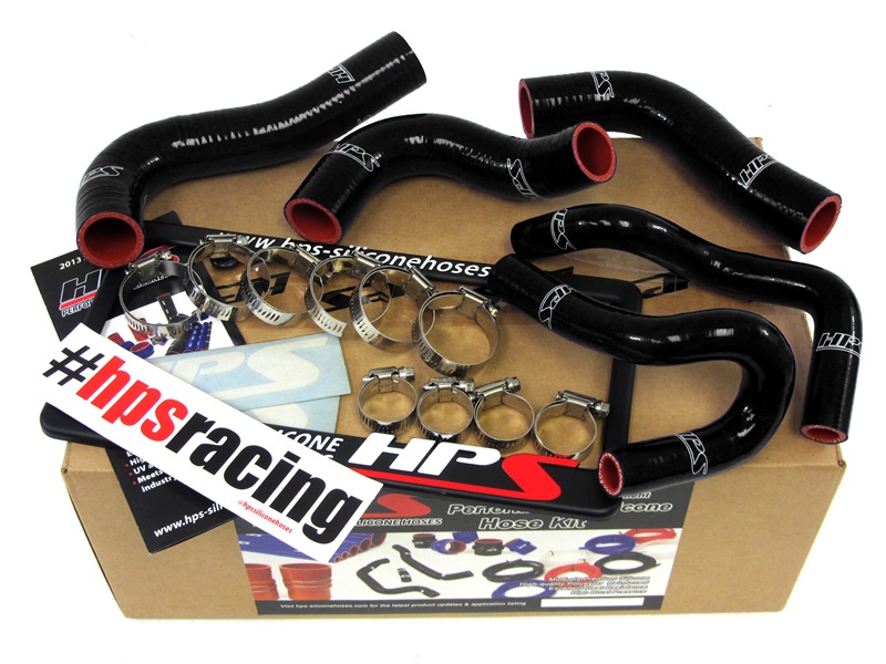 Evasive Motorsports: HPS Radiator + Heater Hose (Black) - Mazda Miata 90-93