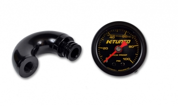 K-Tuned Center Mount Fuel Pressure Gauge with Fitting