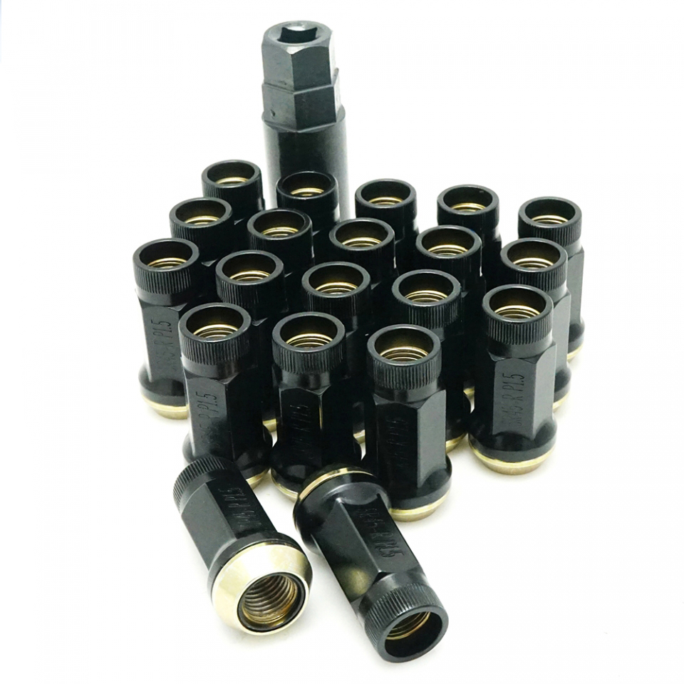 Evasive Motorsports: Muteki SR45R Lug Nuts - Black - 12x1.25