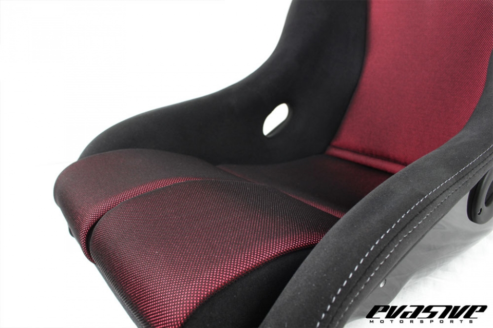 Evasive Motorsports: Recaro RS-G GK - Kamui Black / Red Glass Mesh