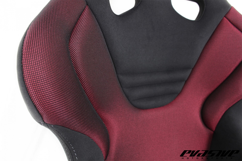 Evasive Motorsports: Recaro RS-G GK - Kamui Black / Red Glass Mesh 